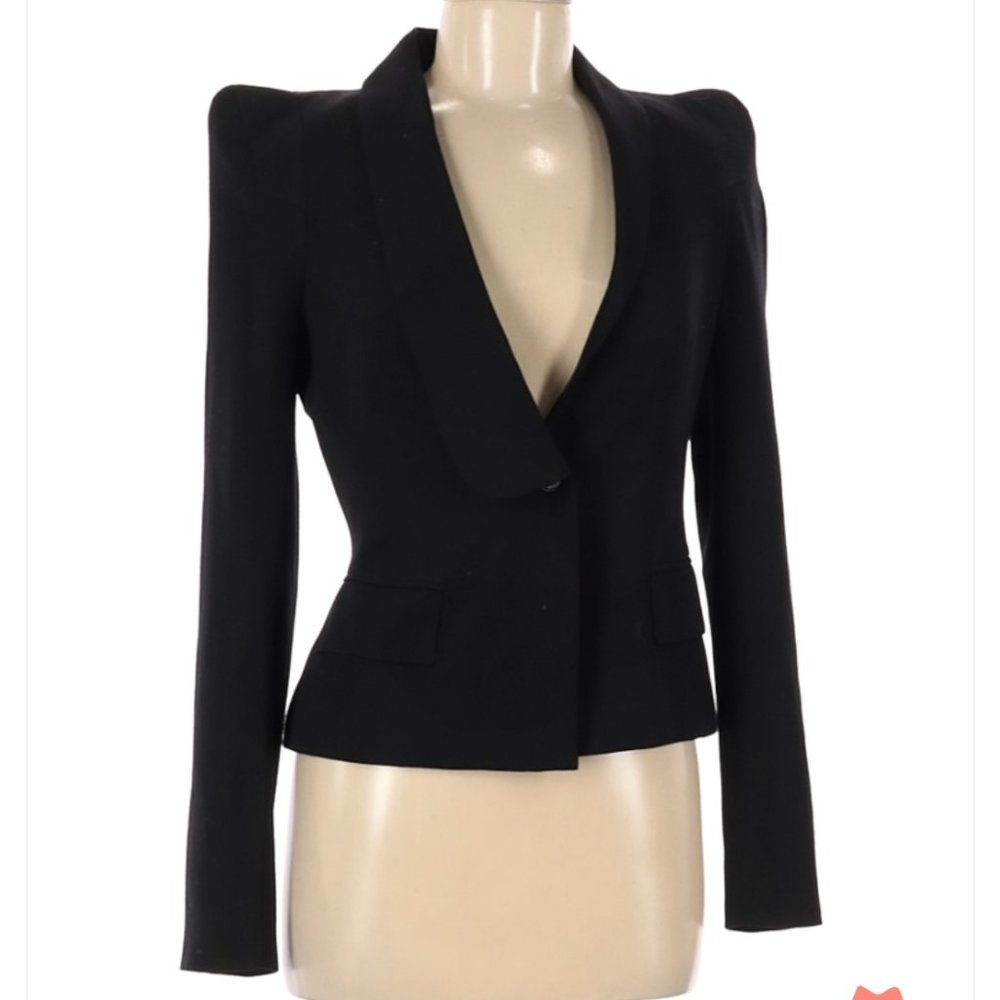 100% Wool Zara Blazer - Shoulders for days - S